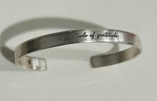 Dogeared silver tone cuff - tone, id